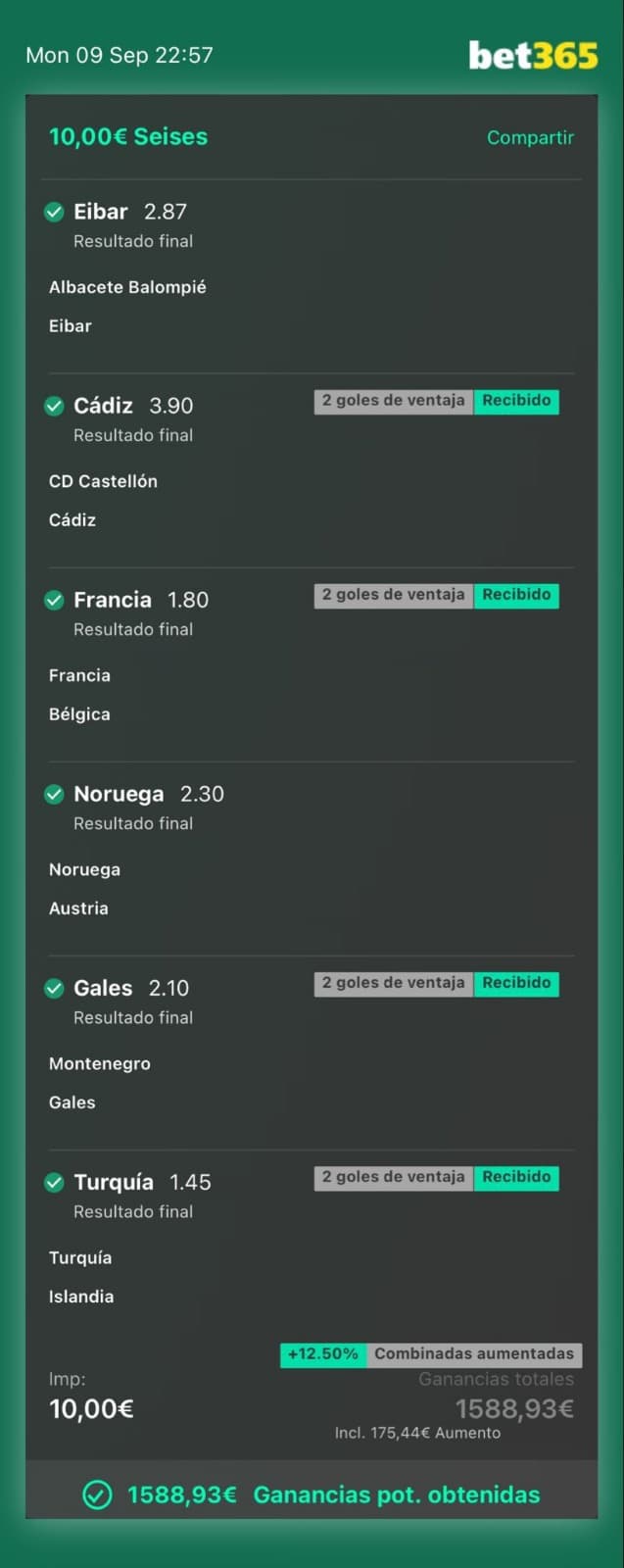Apuesta ganada 5