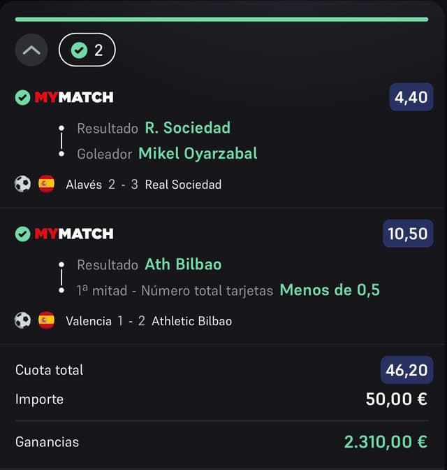 Apuesta ganada 7